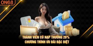 Thành viên cũ nạp thưởng 20%